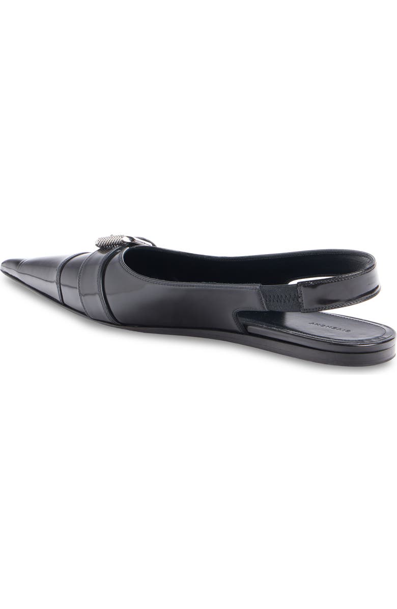 Givenchy Voyou Pointed Toe Slingback Ballet Flat, Alternate, color, Black