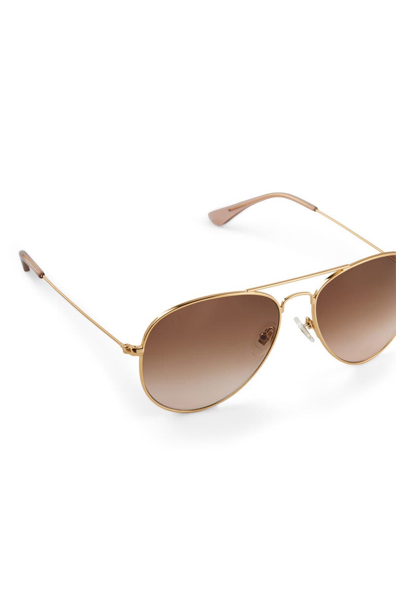 DIFF Cruz 58mm Small Aviator Sunglasses, Alternate, color, 