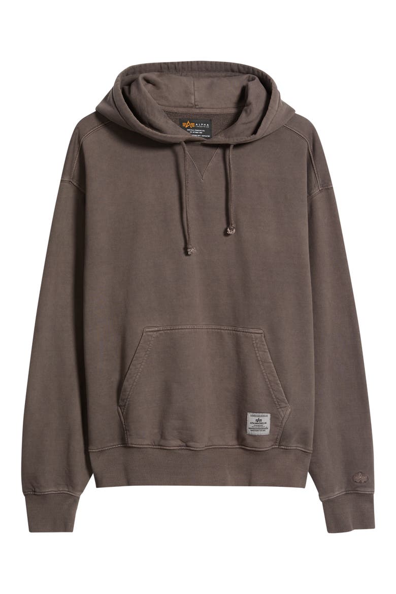 Essential Cotton Hoodie, Main, color, HICKORY