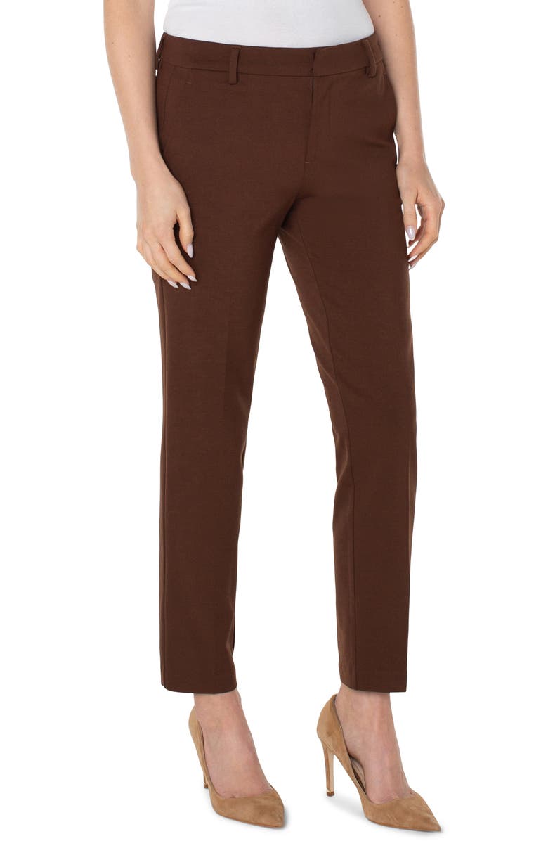 Liverpool Los Angeles Kelsey Knit Trousers, Alternate, color, Brownstone