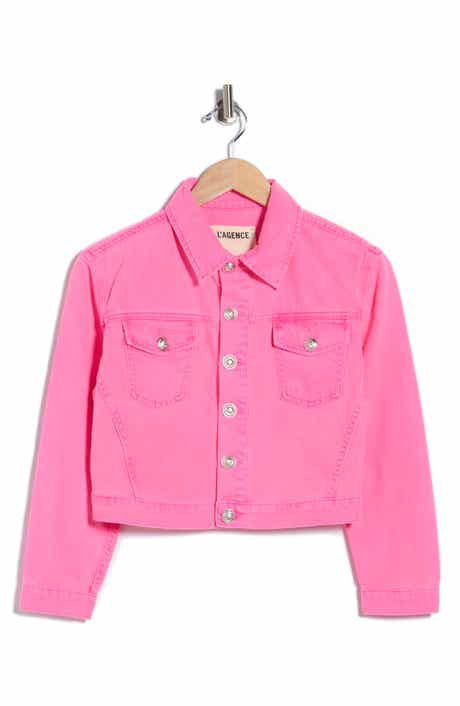 L'AGENCE Koda Crop Denim Jacket
