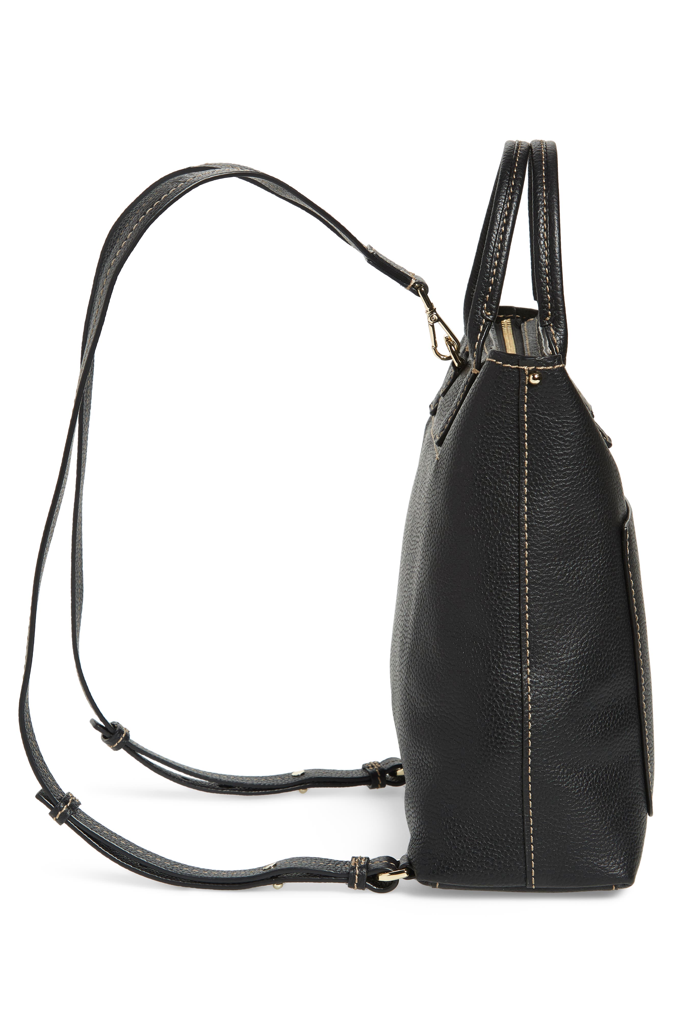 Kate Spade New York maple street - kenzie leather convertible backpack, Alternate, color, 