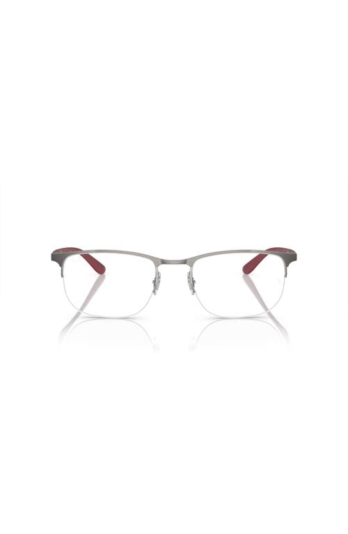 Ray Ban Ray-ban 53mm Irregular Optical Glasses In Silver