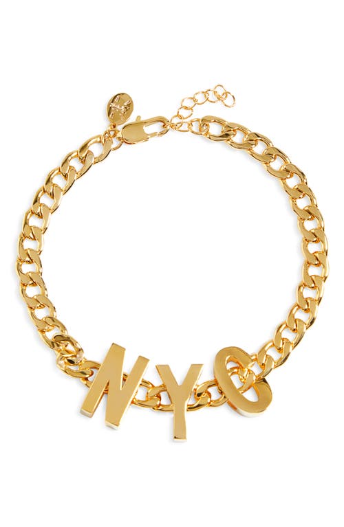 KING ME Custom Jewelry NYC 18K Gold Vermeil Slider Pendant Bracelet at Nordstrom