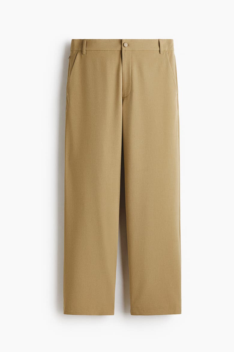 Four-way Stretch Wide-cut Pull-on Pants, Alternate, color, Beige