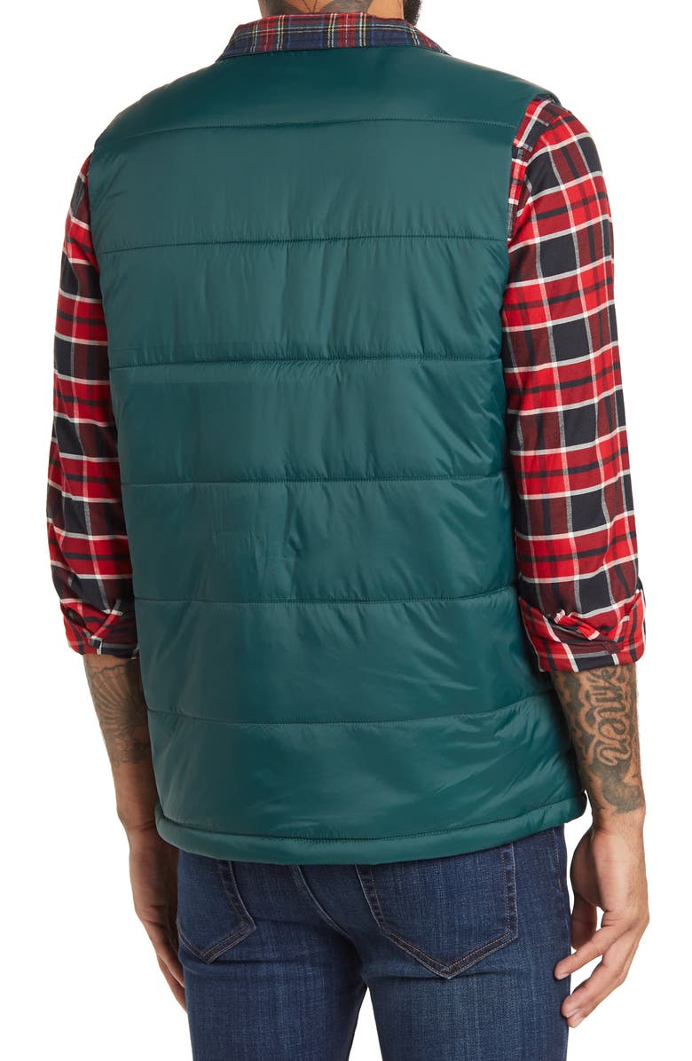 Weatherproof<sup>®</sup> weatherproof Flannel Lined Quilted Zip Utility Vest, Alternate, color,