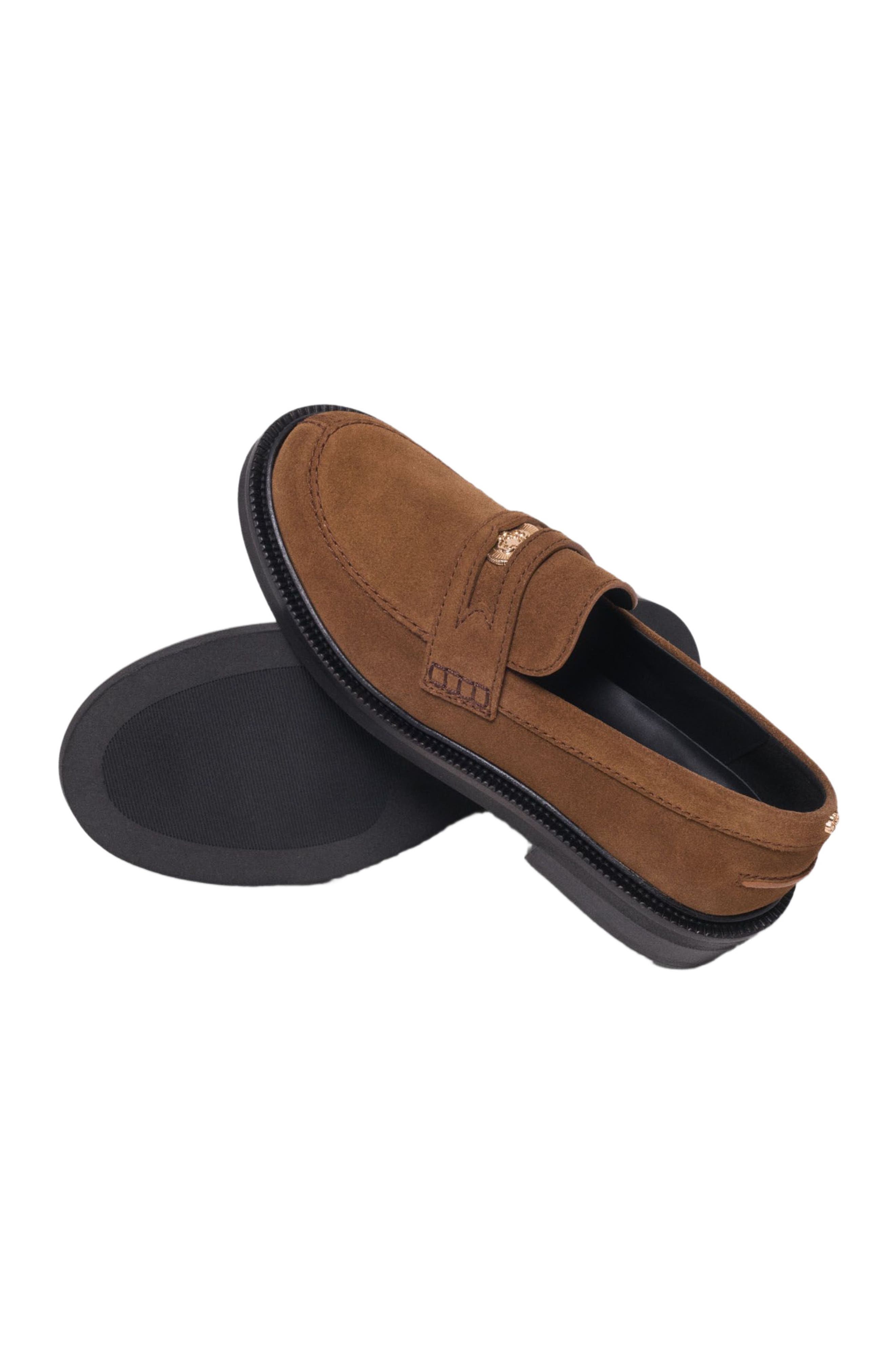 maje Suede loafers, Alternate, color, Camel