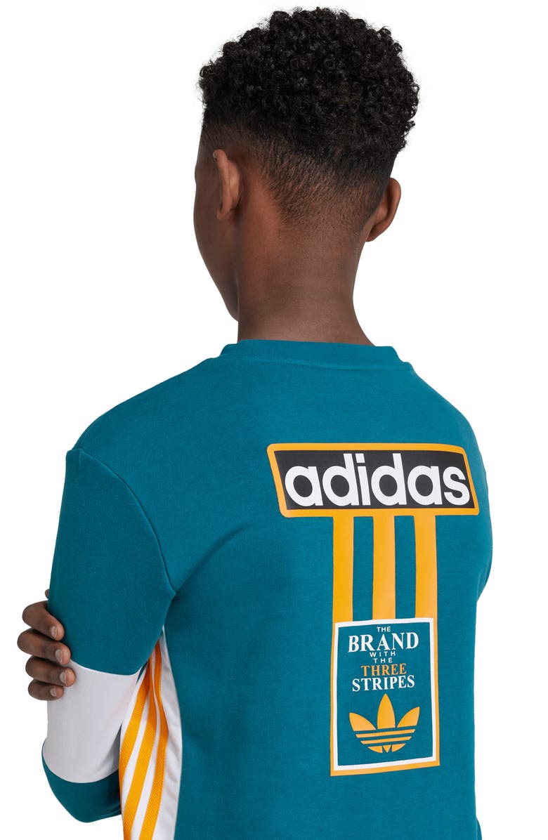 adidas Kids' Logo Graphic Sweatshirt, Alternate, color, 