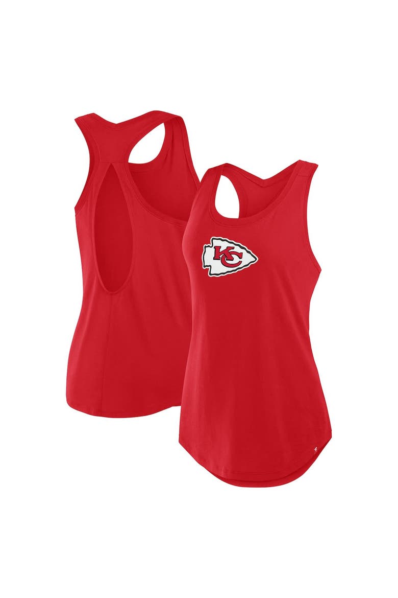 Women's Fanatics Red Kansas City Chiefs Iron Fan Tank Top, Main, color, Red