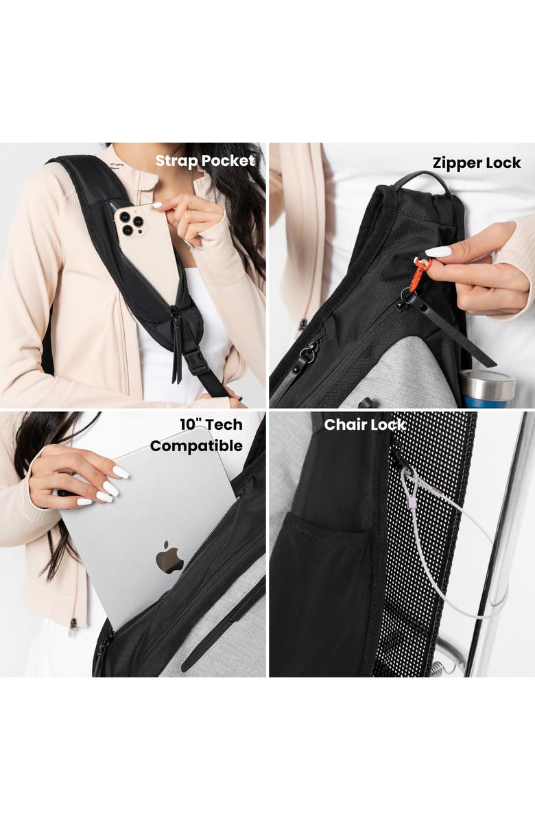 Sherpani Esprit Anti Theft RFID Protection Sling Bag, Fits 10'' Tablet, Sterling - Lite, Alternate, color,