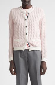 Thom Browne Baby Cable Cashmere Cardigan