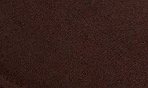 Dearfoams Microsuede Faux Shearling Slipper In Brown