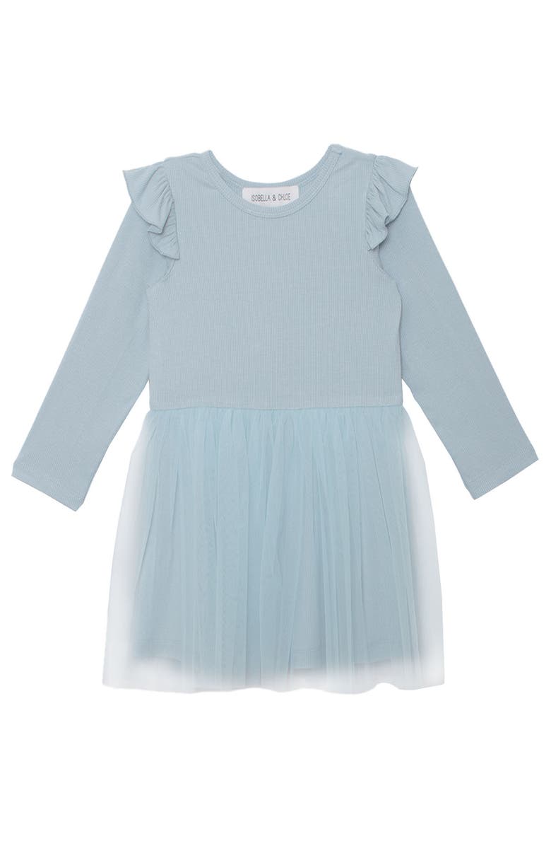 Isobella & Chloe Tutu in the Clouds Dress, Main, color, Blue