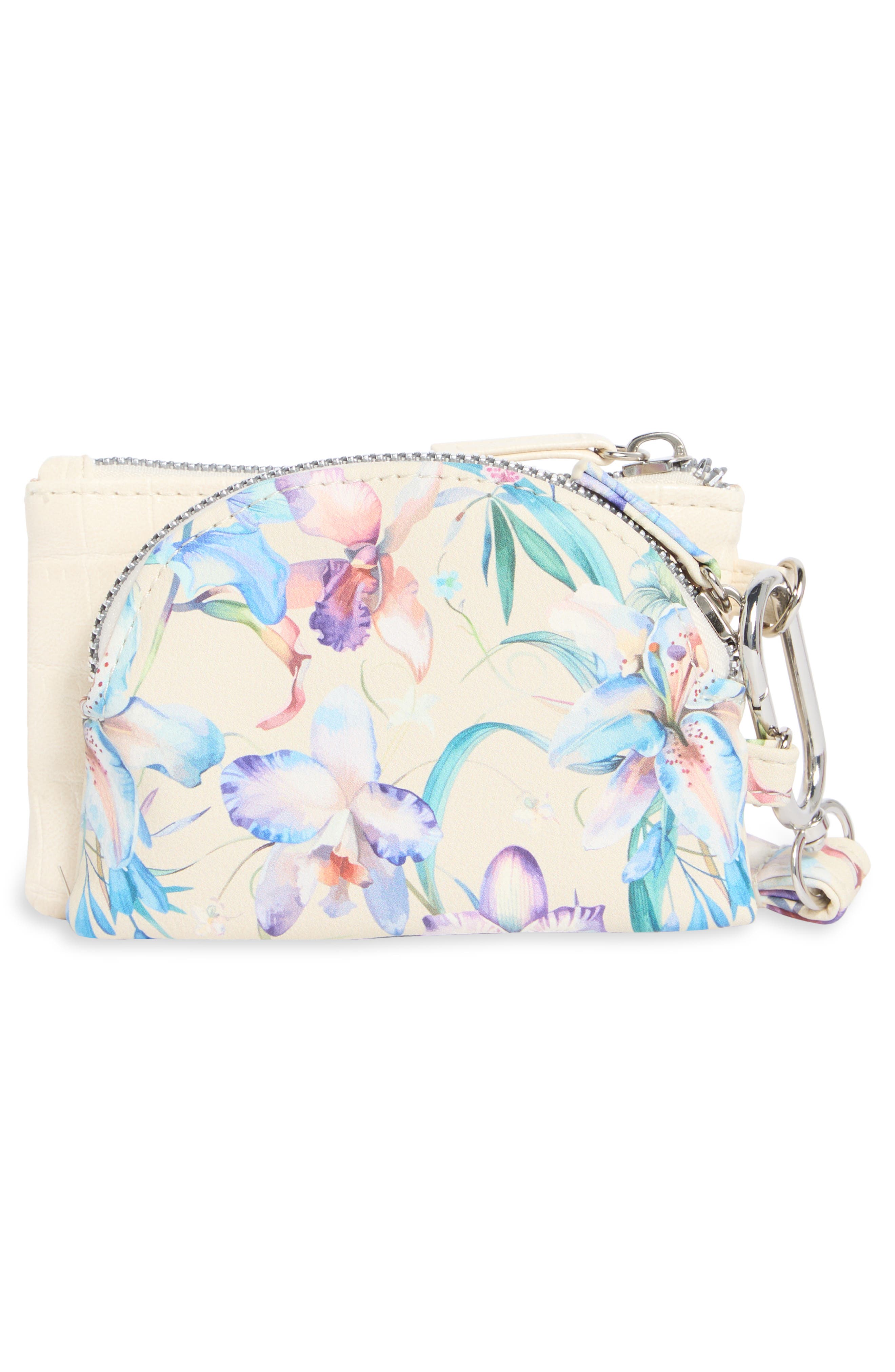 MUNDI SMALL LEATHER GOODS Kelly Set of 2 Pouches, Alternate, color, Multi Iris/ Parchment