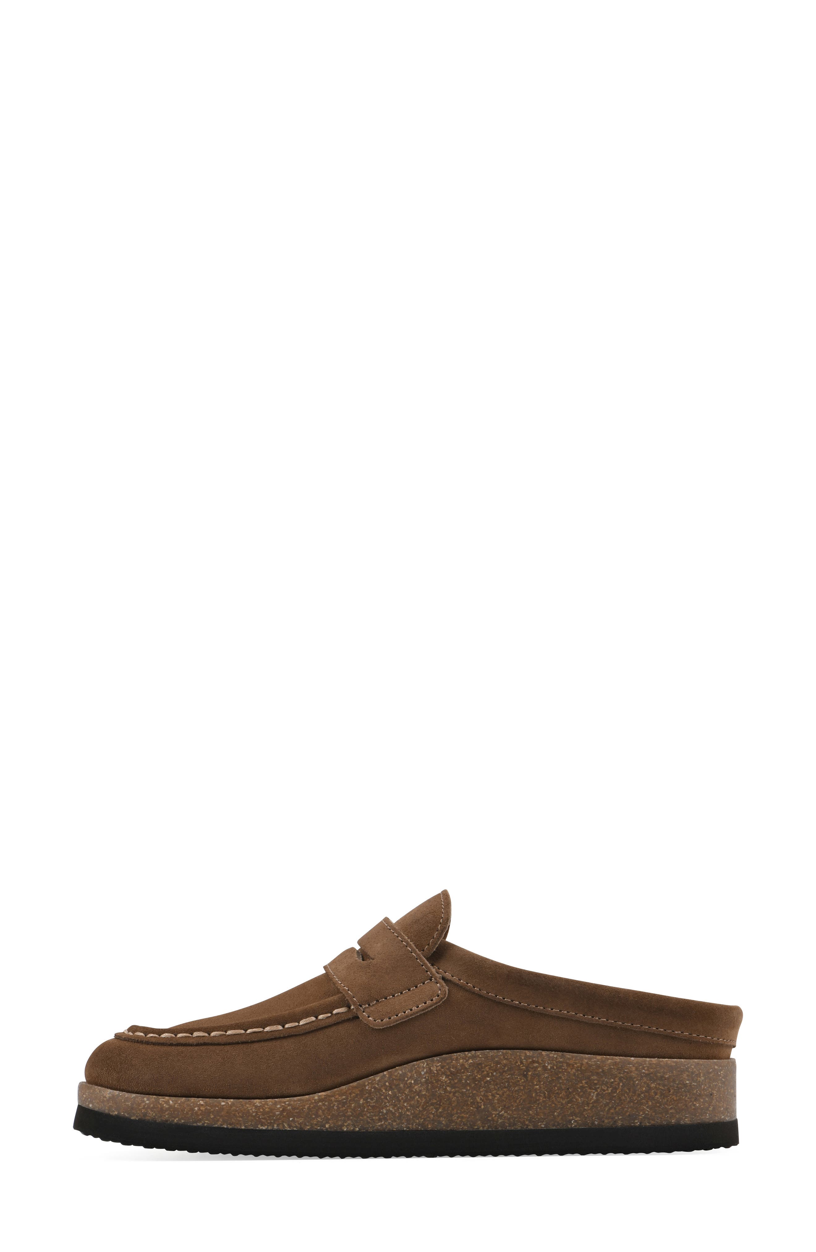 Brinlee Clog, Alternate, color, CHESTNUT SUEDE
