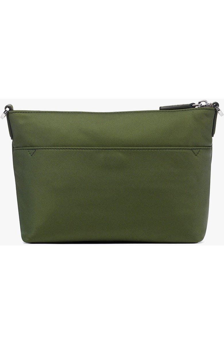 MCM Aren Crossbody in Nylon and Leather, Alternate, color, Khaki Moss