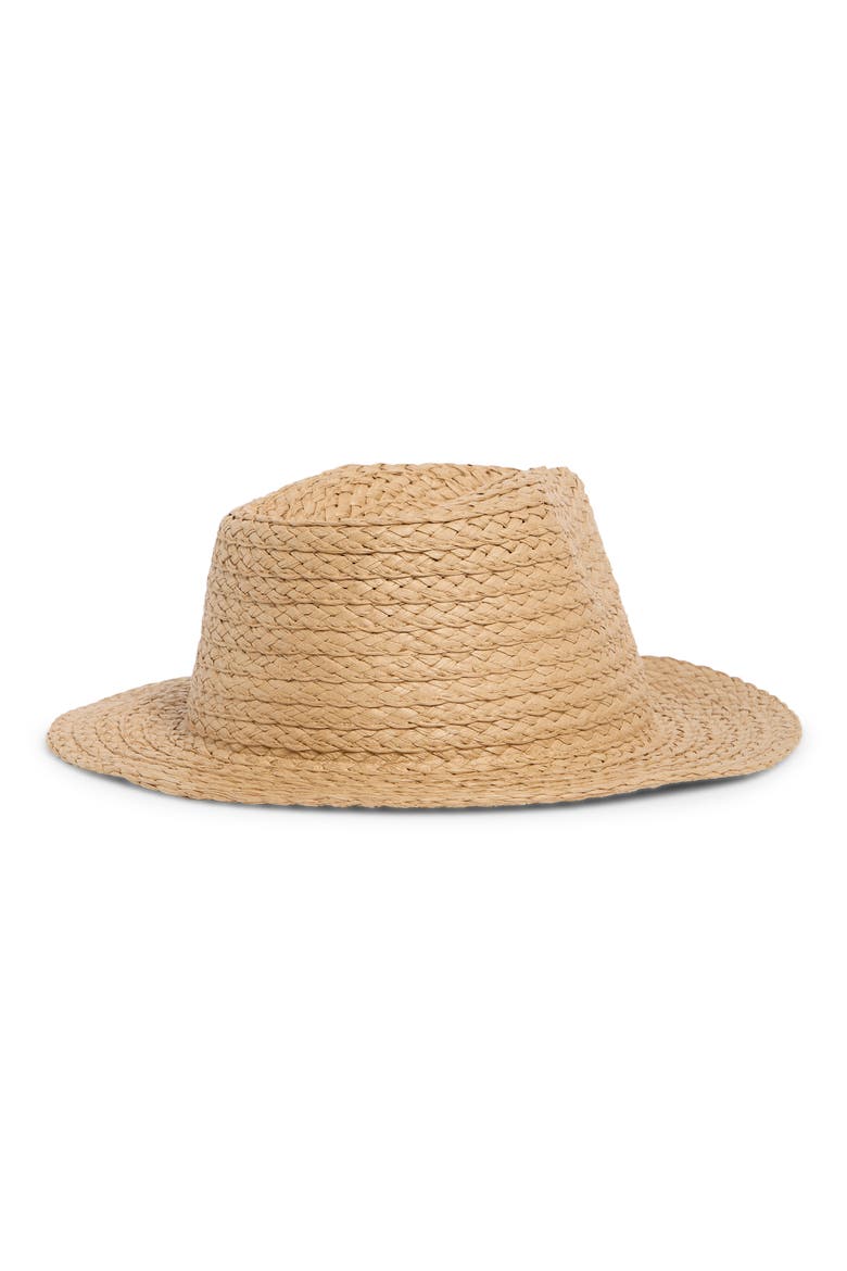 Beaded Sardine Straw Panama Hat, Alternate, color, TAN
