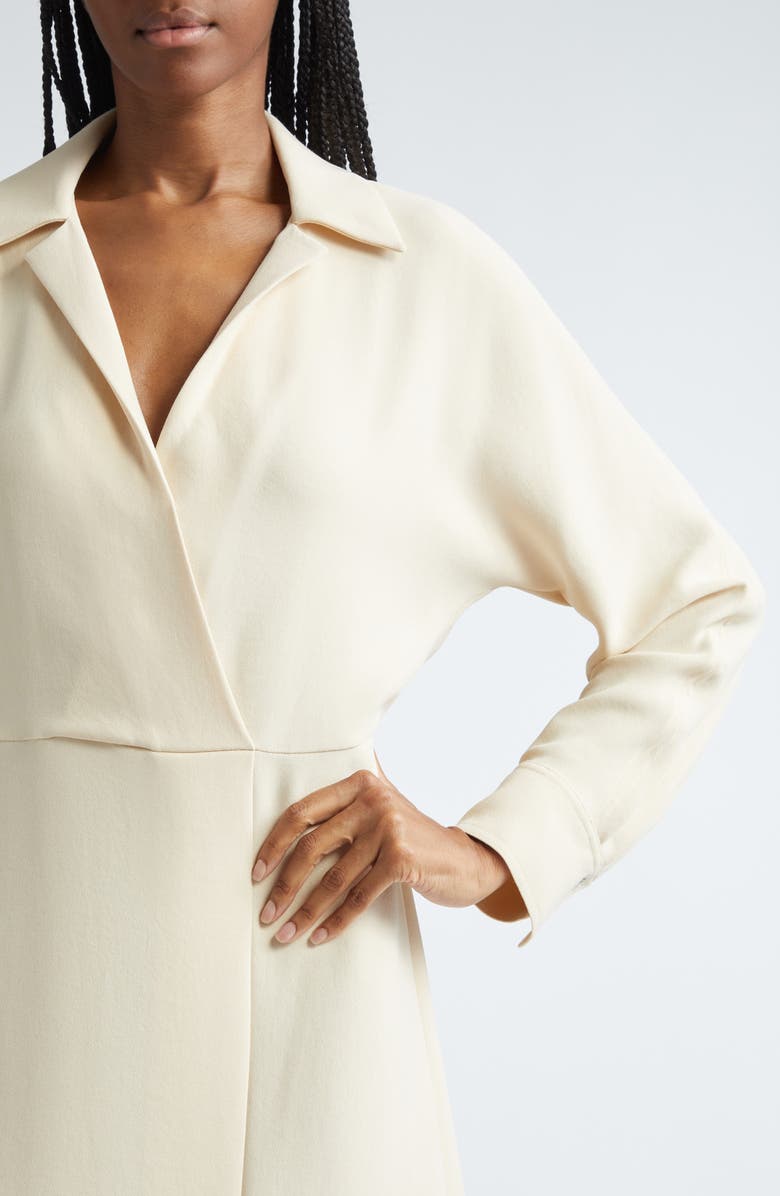 Vince Long Sleeve Shirtdress, Alternate, color, White Sand