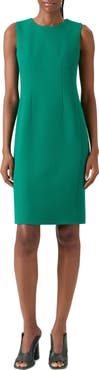 Akris Sleeveless Virgin Wool Sheath Dress