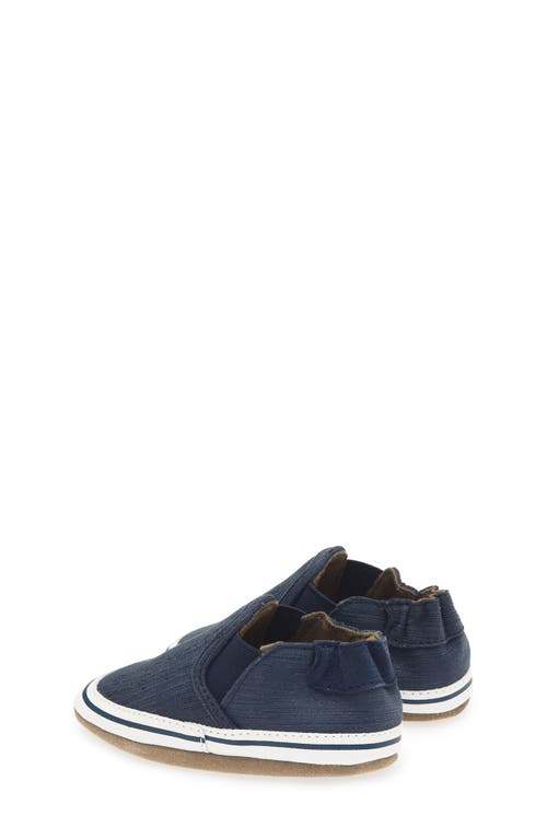 Robeez ® Liam Slip-on Crib Sneaker In Blue