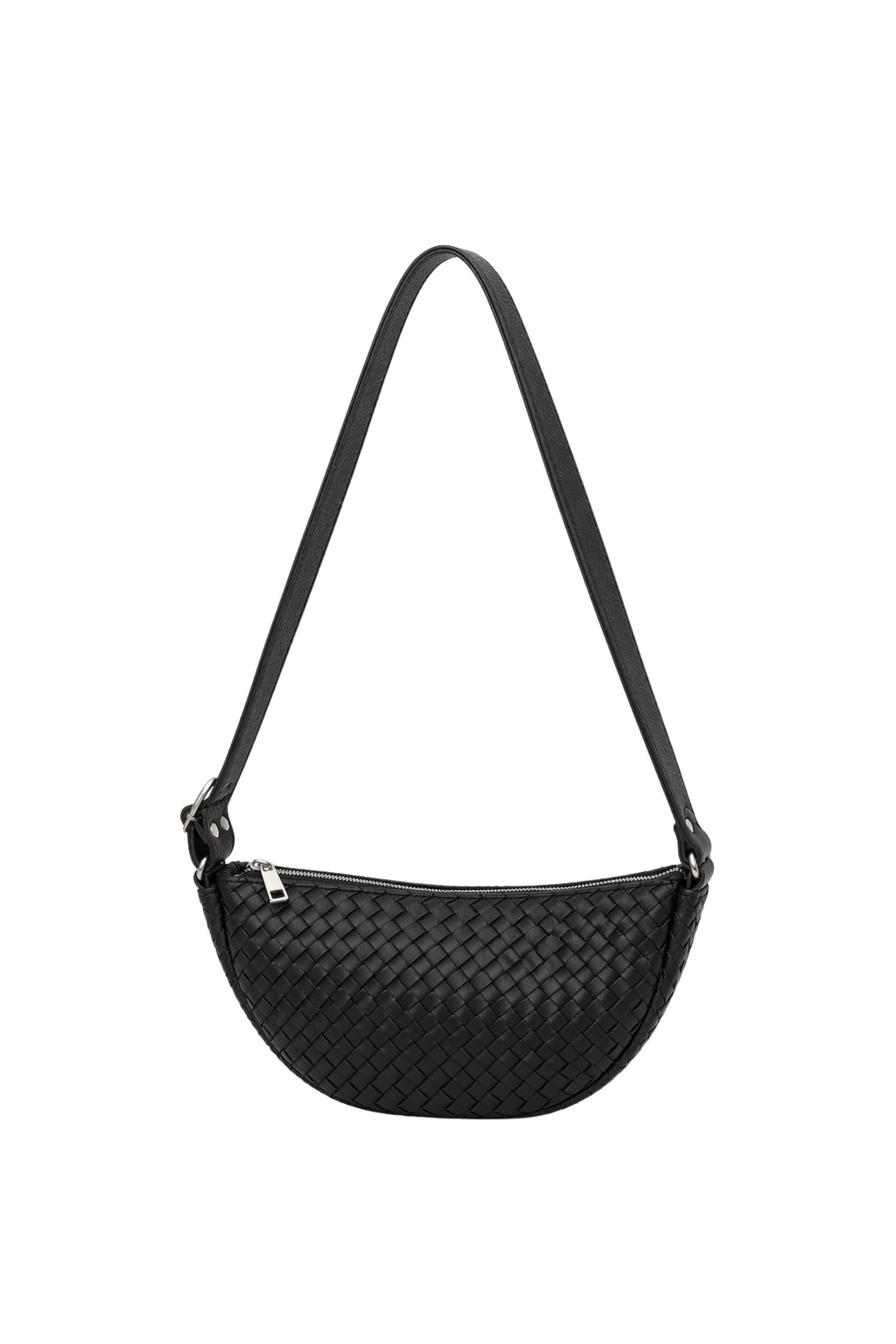 Hilal Woven Leather Sling, Main, color, Black