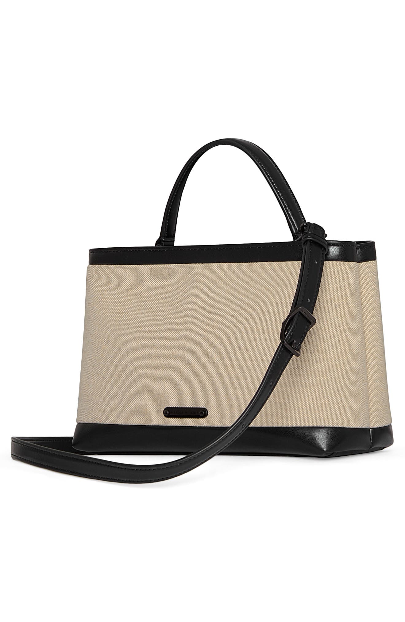 Rebecca Minkoff Megan Surplus Cotton & Hemp Canvas Top Handle Bag, Alternate, color, 