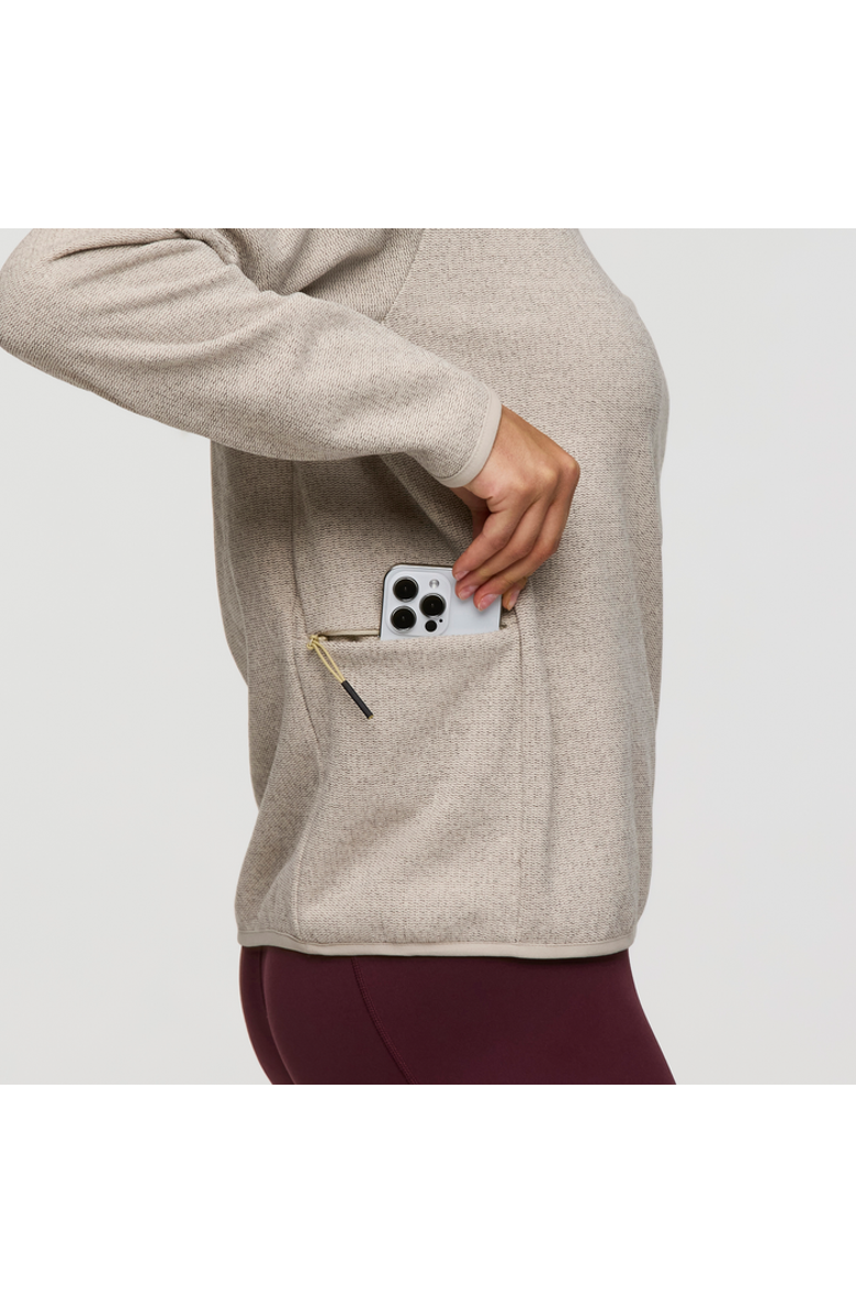 Cotopaxi Envo Fleece Quarter-Zip Pullover - Women's, Alternate, color, Heather Cream