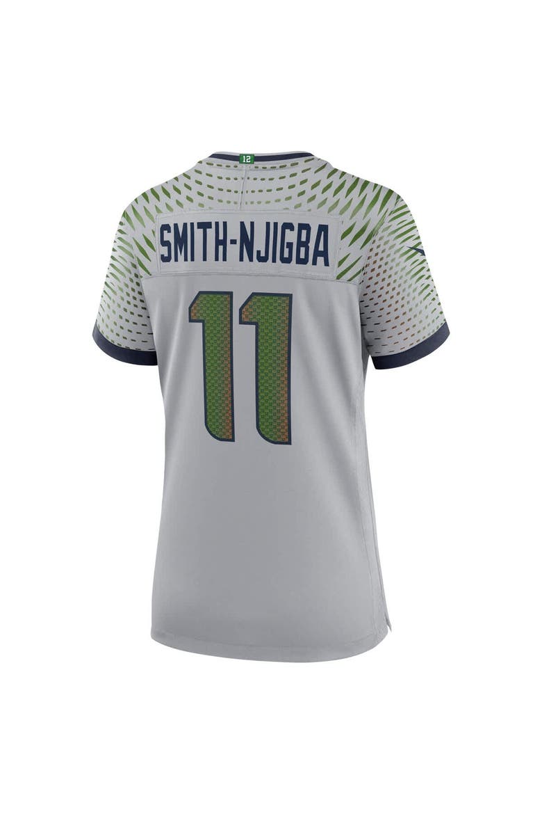 Women's Nike Jaxon Smith-Njigba Wolf Gray Seattle Seahawks 2025 Rivalries Collection Game Jersey, Alternate, color, Gray