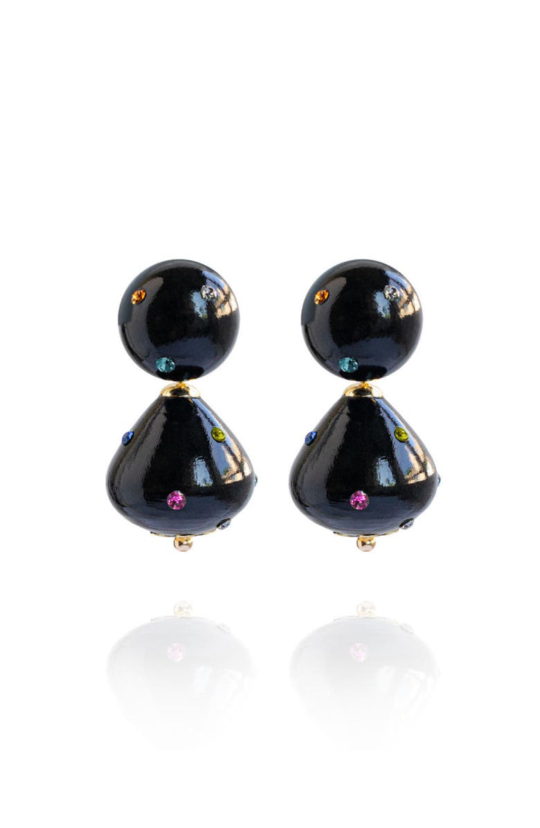Saulė Label Nina Jet Earrings, Main, color, Raven