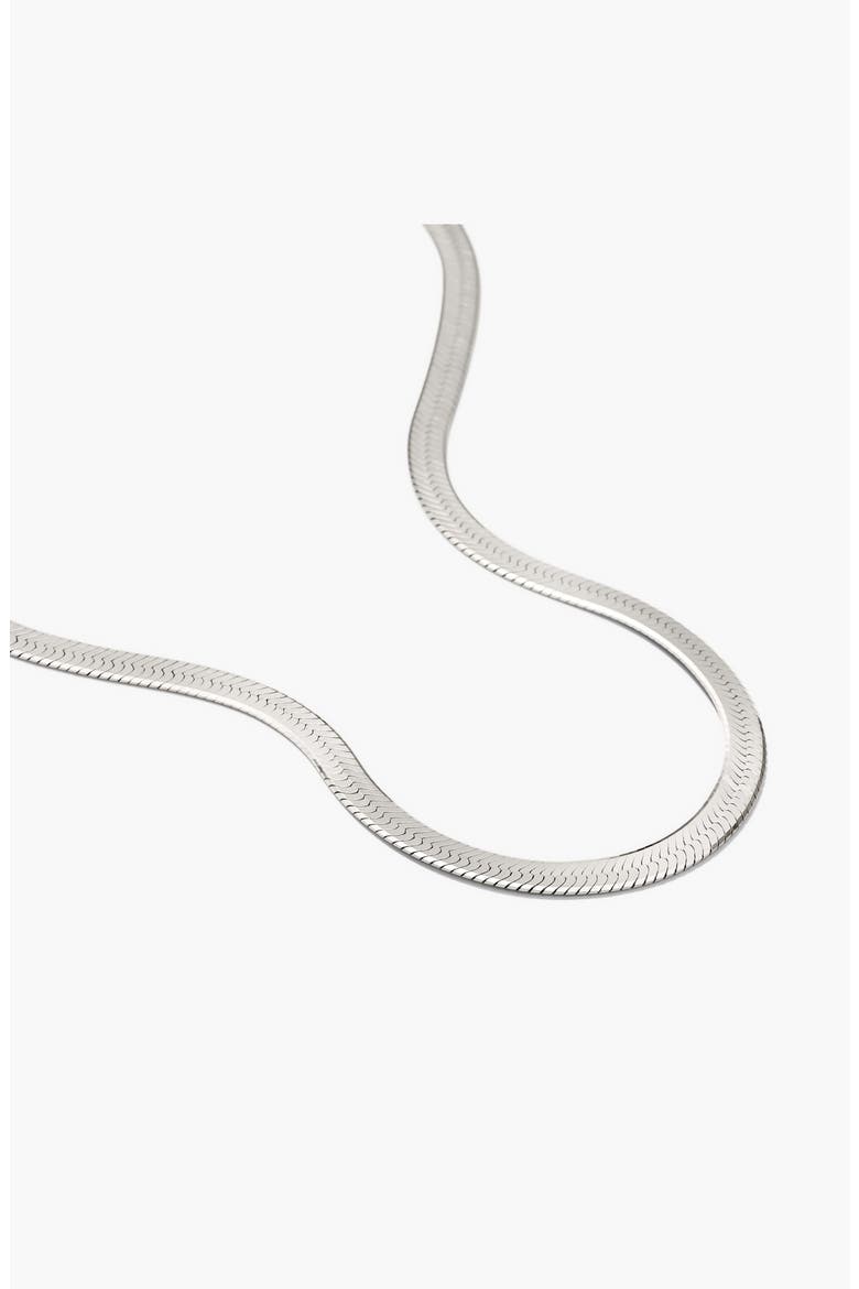 Bold Herringbone Chain Necklace, Alternate, color, Sterling Silver
