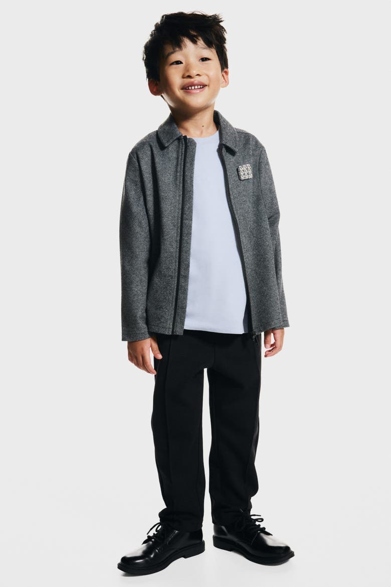 Crease-leg Joggers, Alternate, color, Black