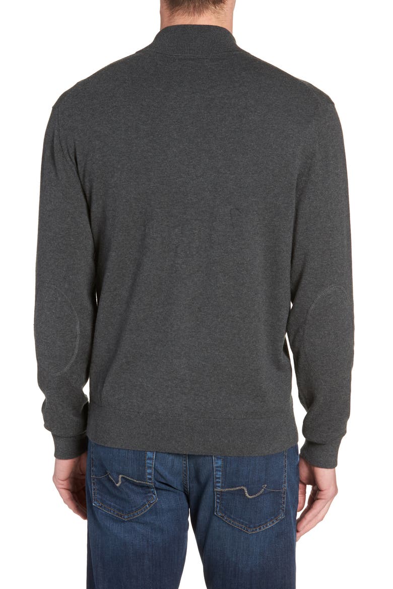 Philadelphia Eagles - Lakemont Regular Fit Quarter Zip Sweater, Alternate, color, CHARCOAL HEATHER