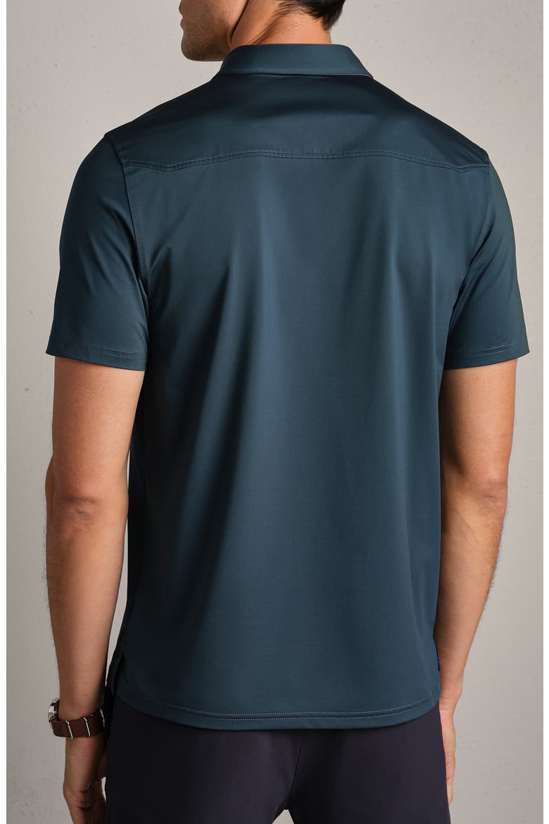 Commuter Polo, Alternate, color, DEEP SEA BLUE OXFORD