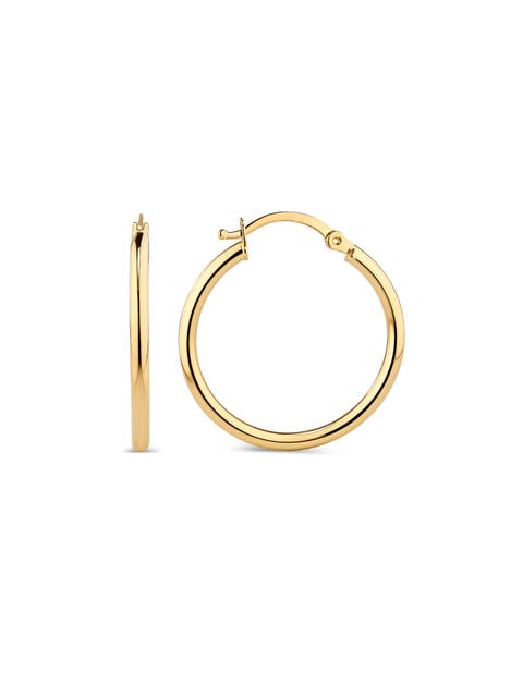 20mm Hoop Earrings in 14K Gold