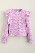 Tucker + Tate Kids' Ruffle Sleeve Rib Top
