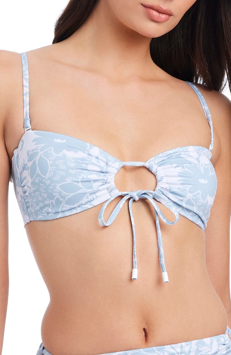 Sanctuary In the Meadow Keyhole Bandeau Bikini Top, Main, color, 