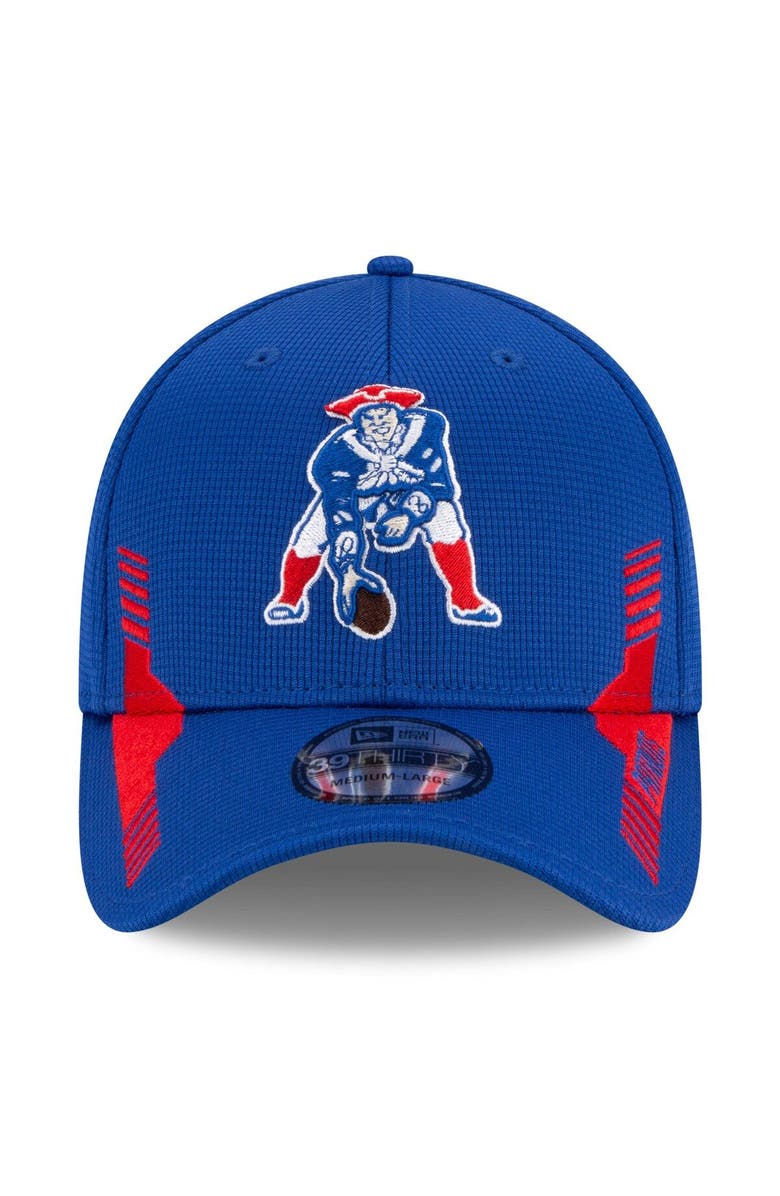 New Era Men's New Era Navy New England Patriots 2021 NFL Sideline Home Historic Logo 39THIRTY Flex Hat, Alternate, color, 