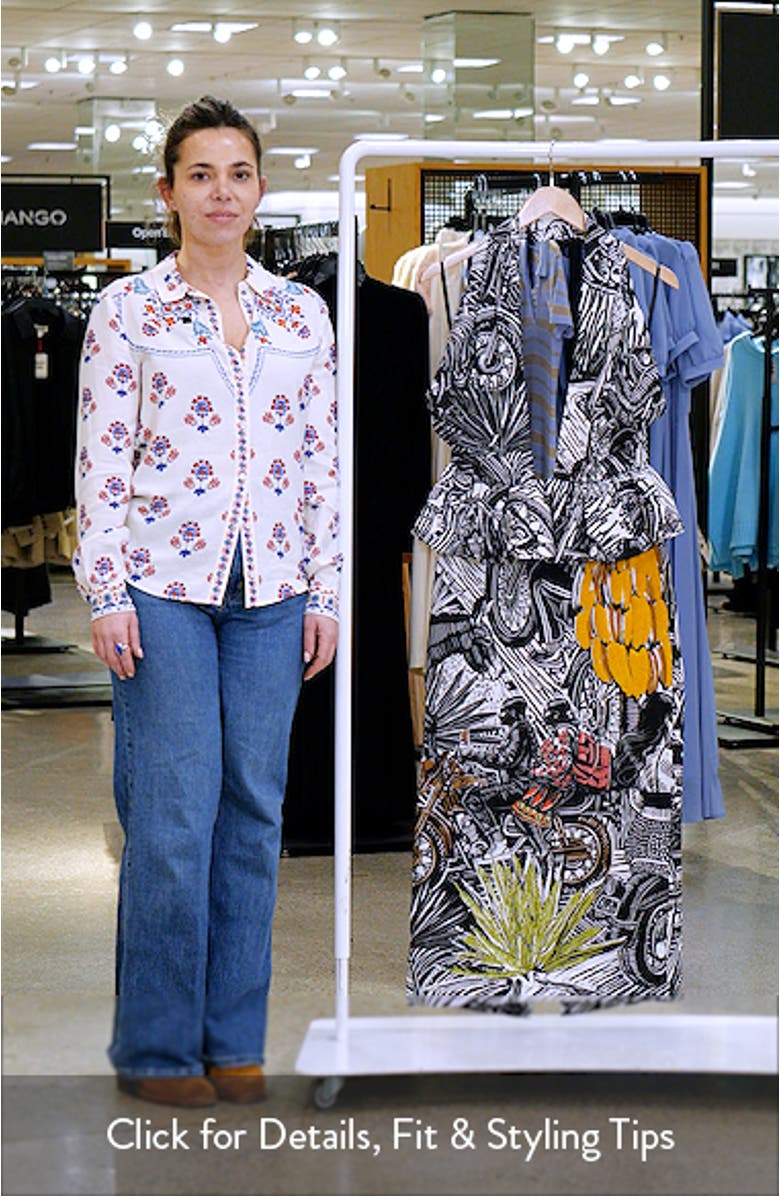 Ruta Embroidered Maxi Dress, sales video thumbnail