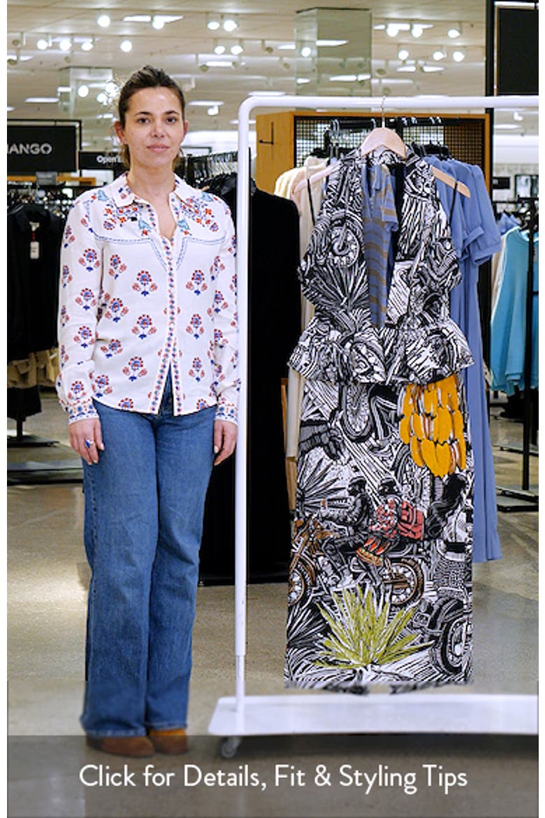 Ruta Embroidered Maxi Dress video