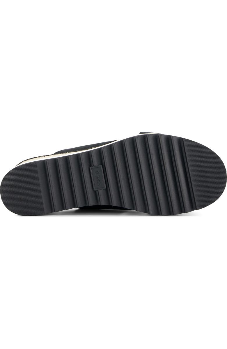 TOMS Diana Crossover Platform Wedge Sandal, Alternate, color,