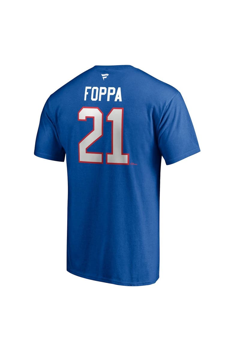 Men's Fanatics Branded Peter Forsberg Blue Quebec Nordiques Authentic Stack Retired Player Nickname & Number T-Shirt, Alternate, color, Blue