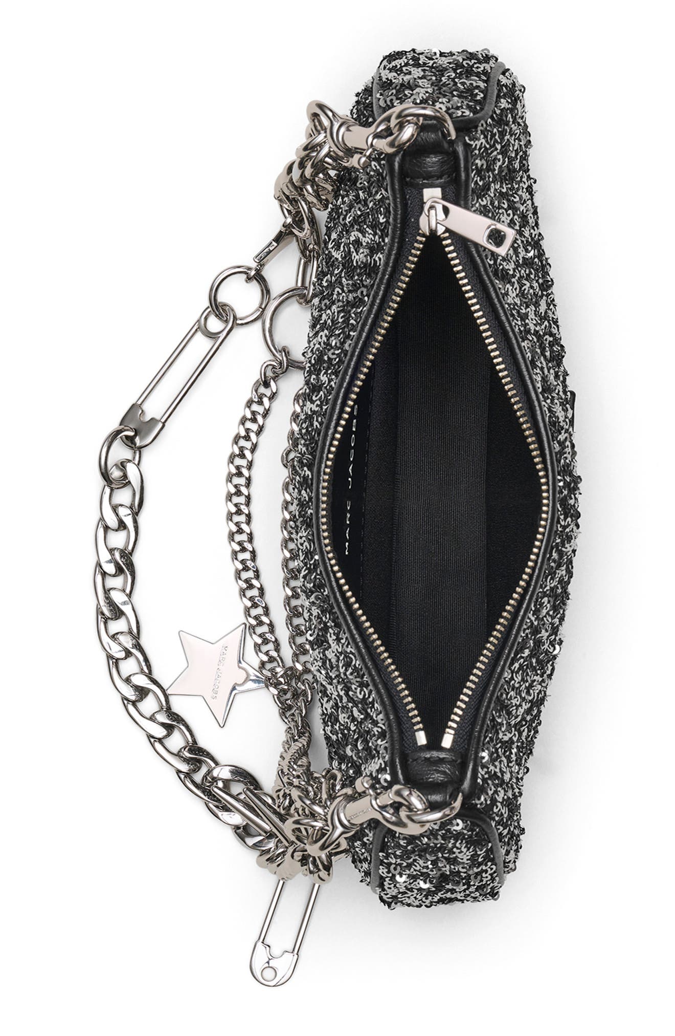 Marc Jacobs THE SHOULDER BAG, Alternate, color, Silver