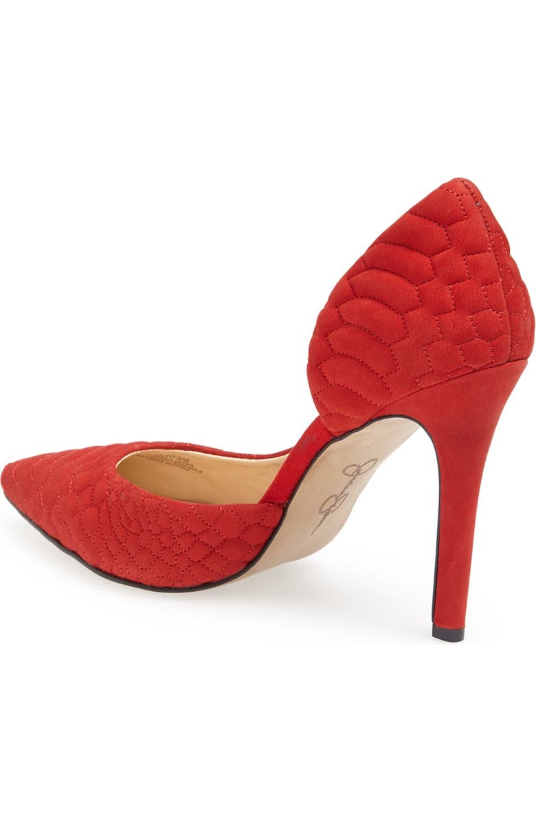 Jessica Simpson 'Caldas' Quilted Leather Pump, Alternate, color,