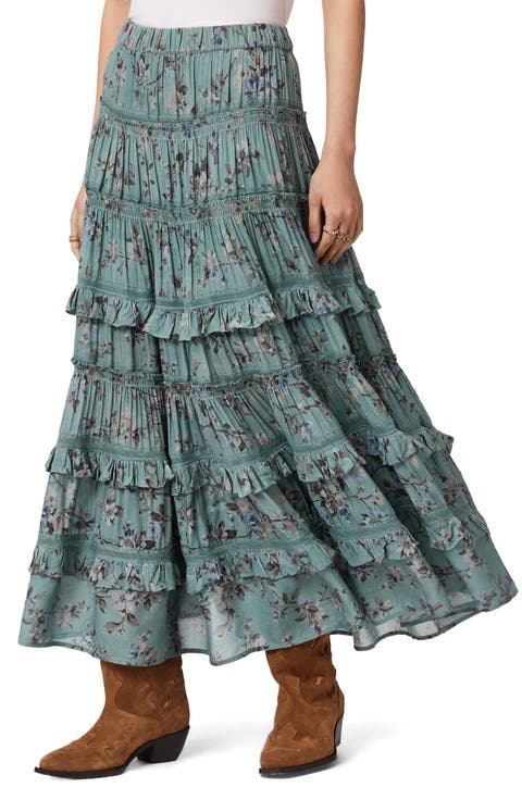 Talia Floral Tiered Skirt