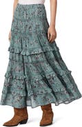 AllSaints Talia Floral Tiered Skirt