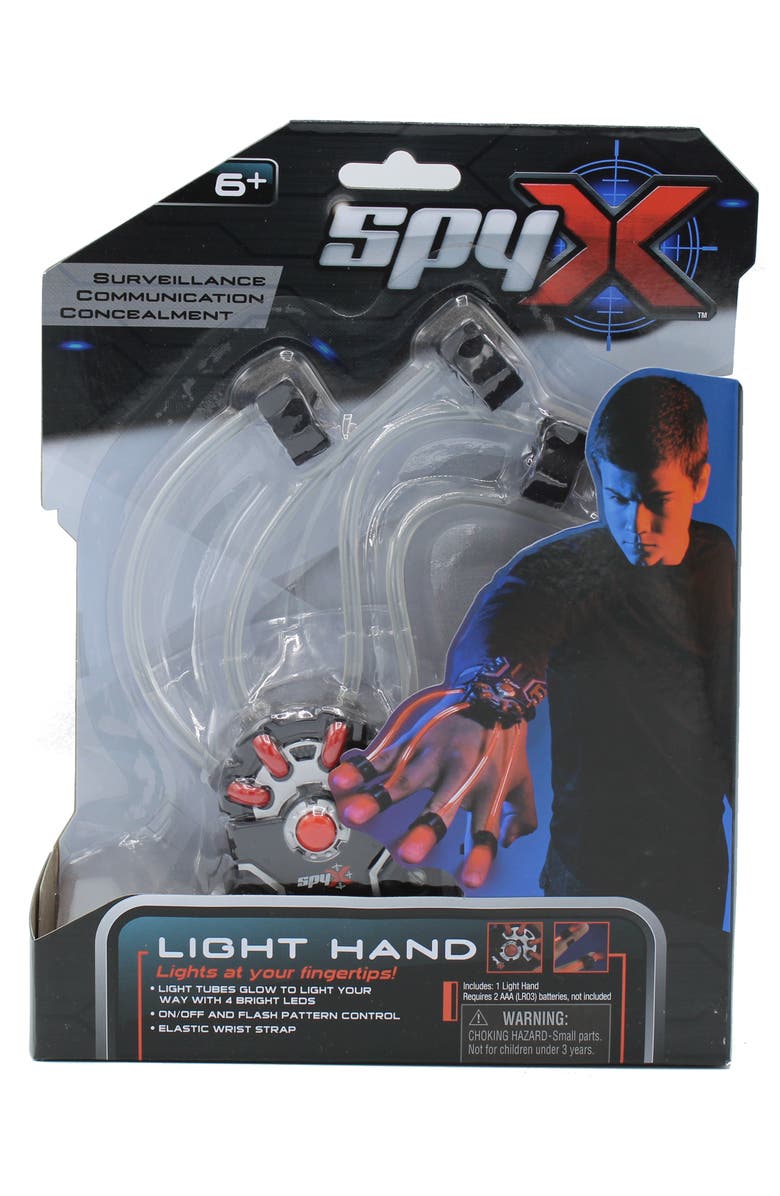 Mukikim SpyX/ Lite Hand -Cool light device for your hands&fingers to navigate the dark. Must have gear for a spy collection. Lite beams attach to fingers to distract your target or stealthly see in the dark!, Alternate, color, Black
