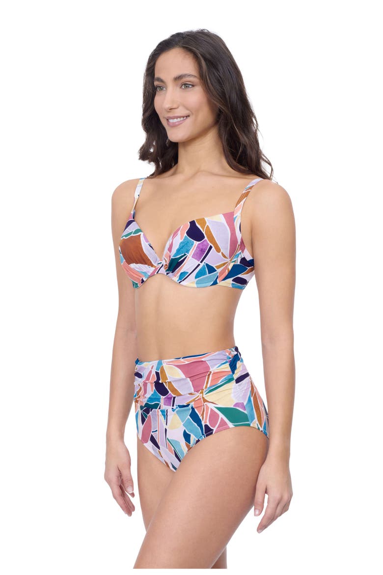 Aura D Cup Bikini Top, Alternate, color, MULTI