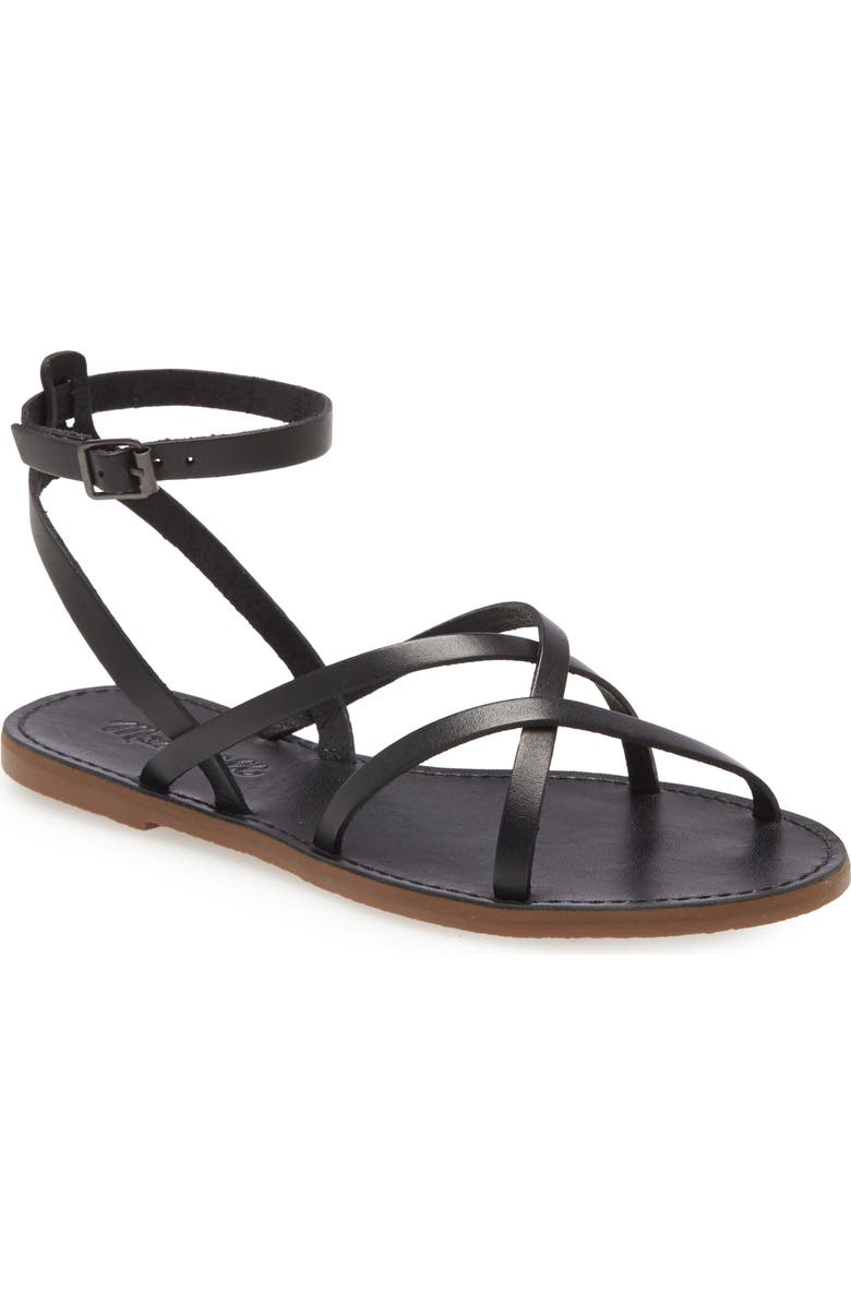 Madewell The Boardwalk Skinny Strap Sandal, Main, color,