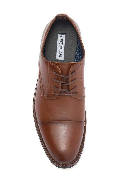 Steve Madden Plain Toe Derby In Cognac
