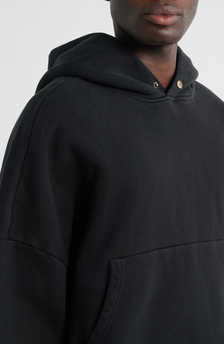 Elwood Rectangle Hoodie, Alternate, color, Black Ink
